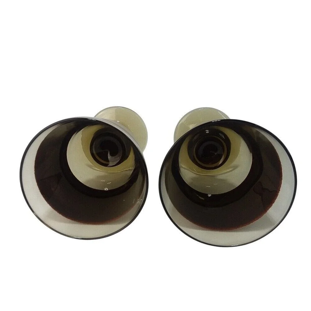 Set of 2 Libbey Sango Nova Brown 7